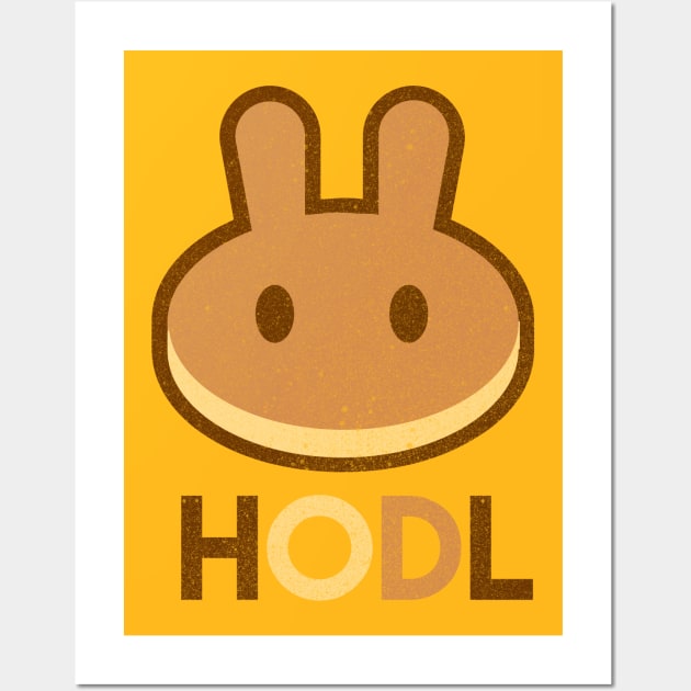 Pancakeswap HODL Wall Art by RetroandMangaarts